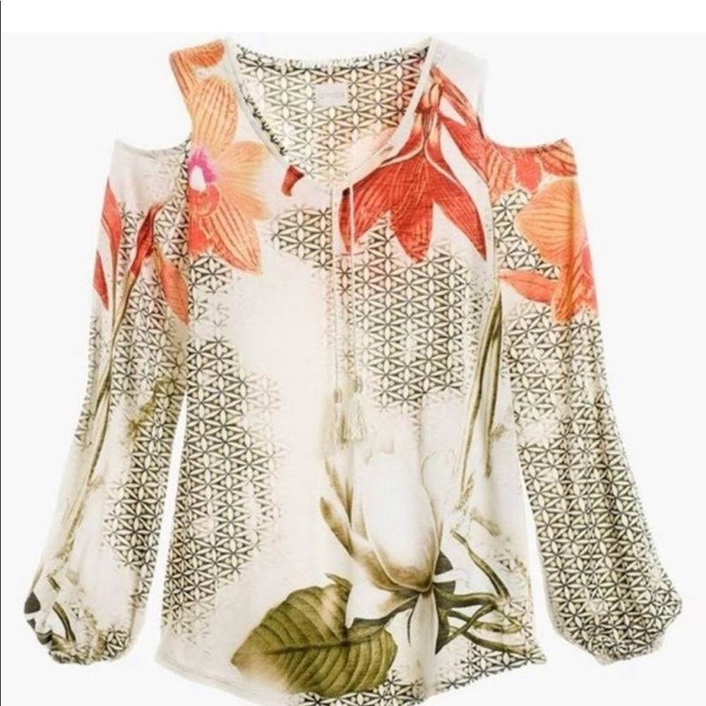 Chico's Women's Cold Shoulder Top - Blouse  Size 0